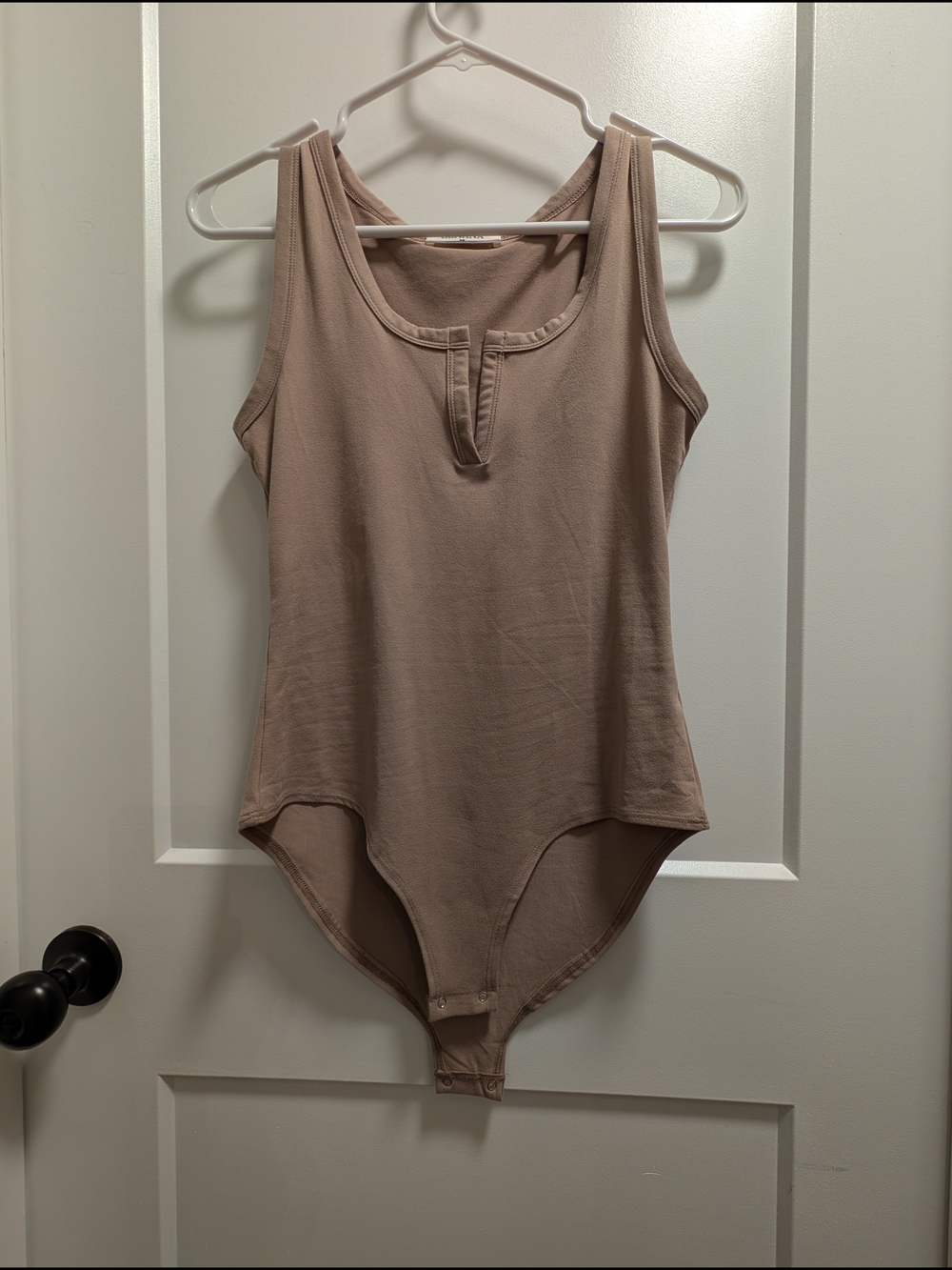 Zenana Outfitters Taupe Sleeveless Bodysuit